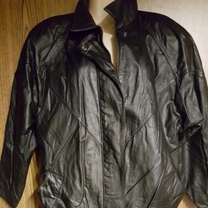 Nevada Blue Women's black small leather jacket